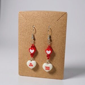 Hand Crafted Valentine Earrings